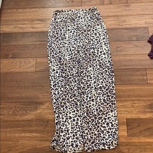 Cheetah print pajama pants
